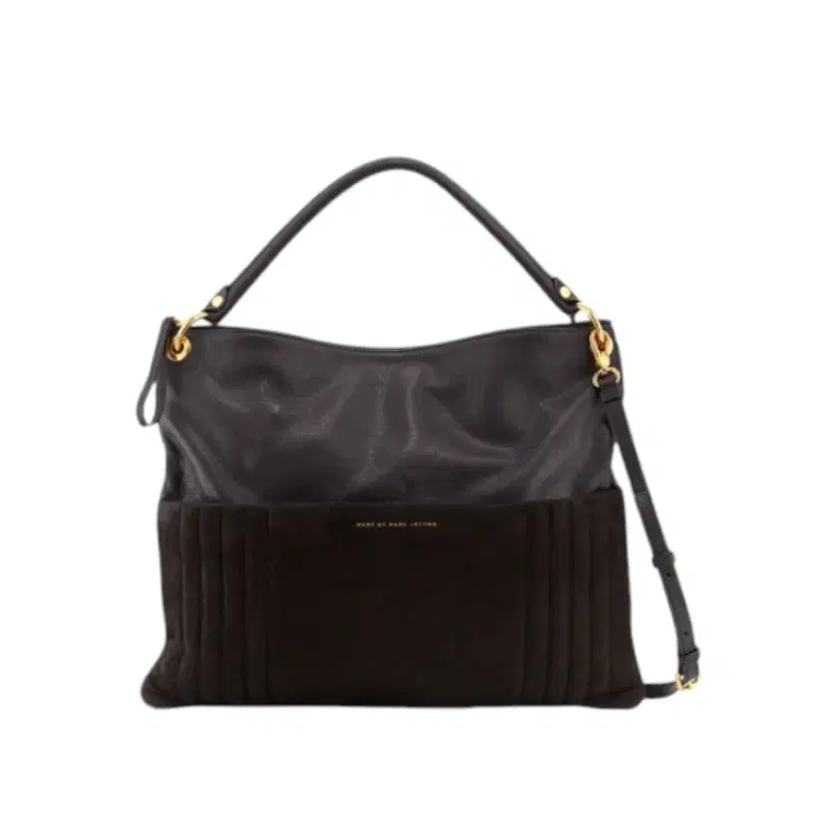 Marc Jacobs Tread Lightly Leather Suede Hobo Bag-Hover-Image