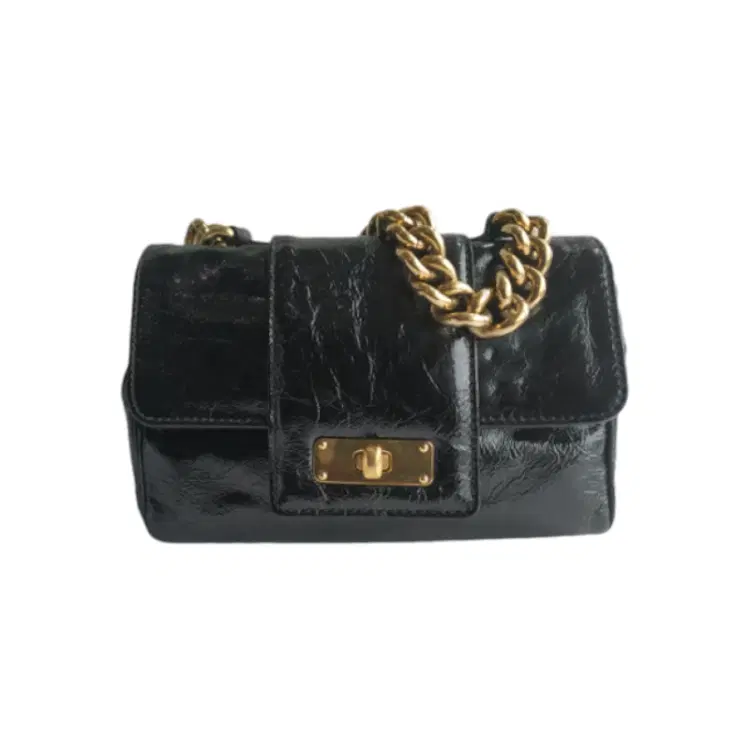 Marc Jacobs Patent Leather Gold Chain Mini Leather Bag-Hover-Image