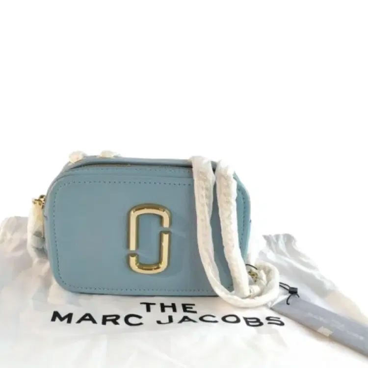 Marc Jacobs Stone Blue The Glam Shot Leather Crossbody Bag-Hover-Image
