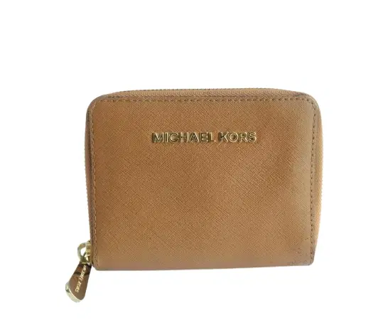 Michael Kors Brown Jet Set Travel Square Wallet-Hover-Image