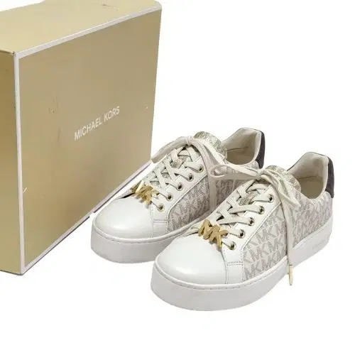 Size 6 - Michael Kors Poppy Color-Block Logo Sneaker