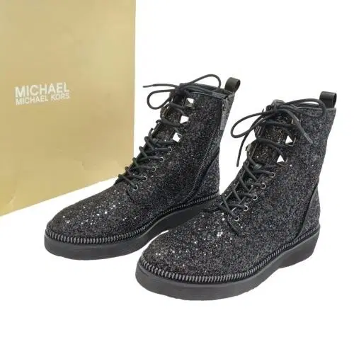 Michael Kors Haskell Glitter Combat Boot-Hover-Image