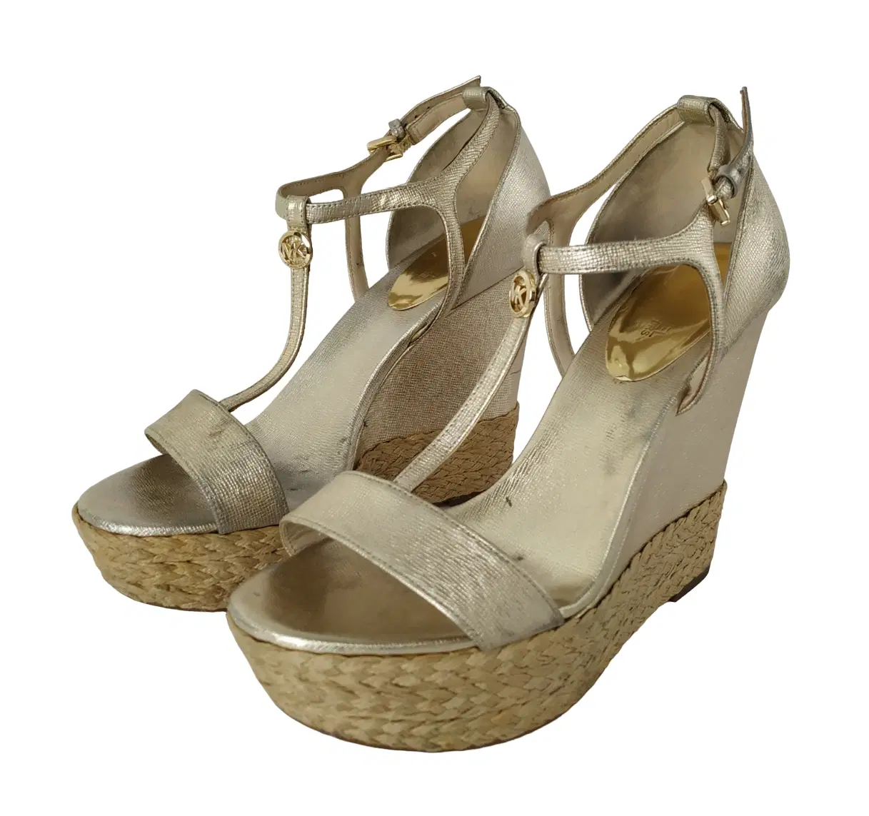 Size 8 - Michael Kors Golden Wedges