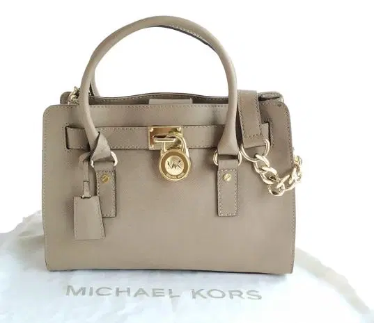Michael Kors Brown Hamilton Traveler Leather Satchel