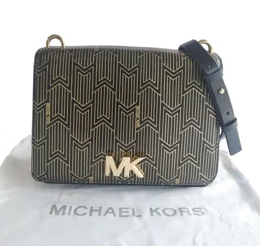 Michael Kors Mott Metallic Deco Chain Swing Shoulder Bag