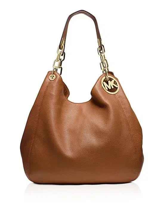 Michael Kors Fulton Leather Chain Shoulder Bag