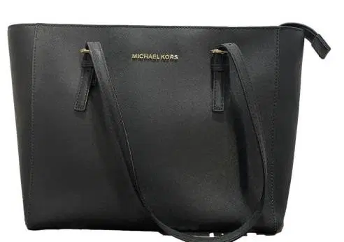 Michael Kors Jet Set Travel Medium Top Zip Leather Tote
