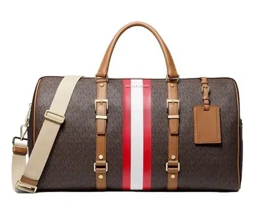 Michael Kors Bedford Travel Extra-Large Logo Stripe Weekender Bag