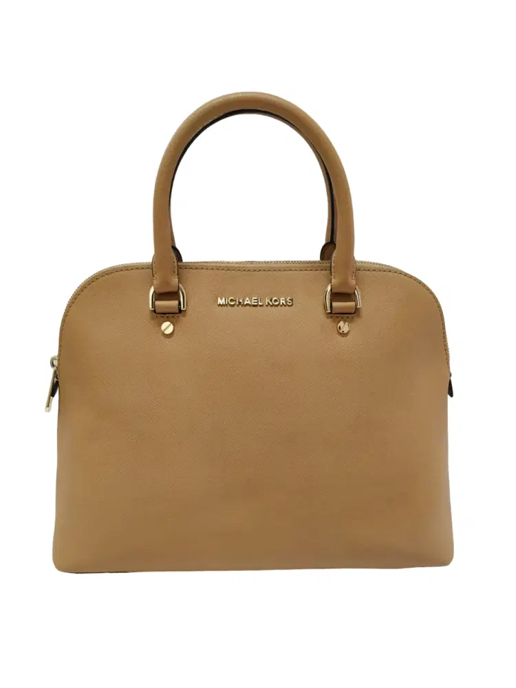 Michael Kors Saffiano Leather Cindy Dome Satchel-Hover-Image