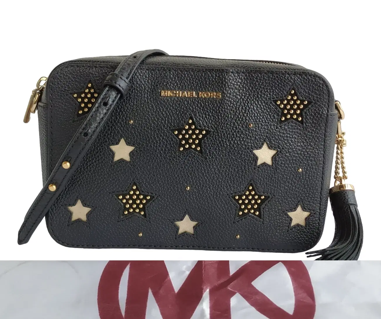 Michael Kors Star Studded Camera Crossbody Bag