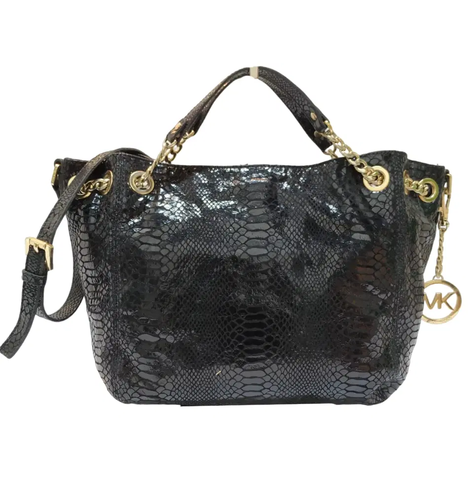 Michael Kors Jet Set Python Embossed Shoulder Bag