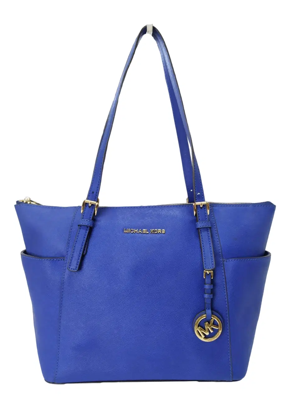 Michael Kors Saffiano Leather Top Zip Jet Set Tote