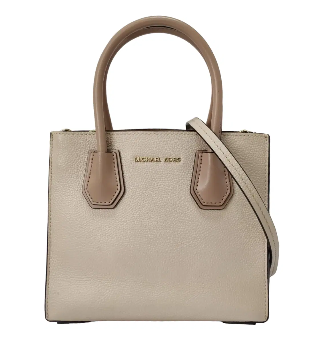 Michael Kors Mercer Medium Tri-Color Pebbled Leather Crossbody Bag