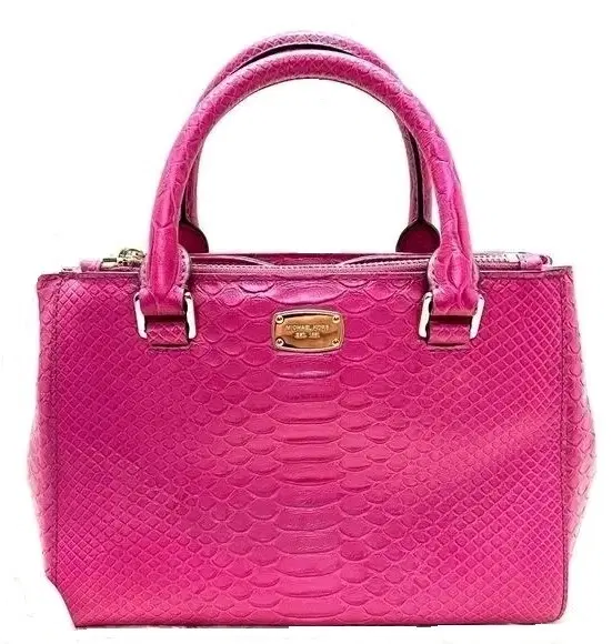 Michael Kors Kellen Embossed Leather Satchel-Hover-Image