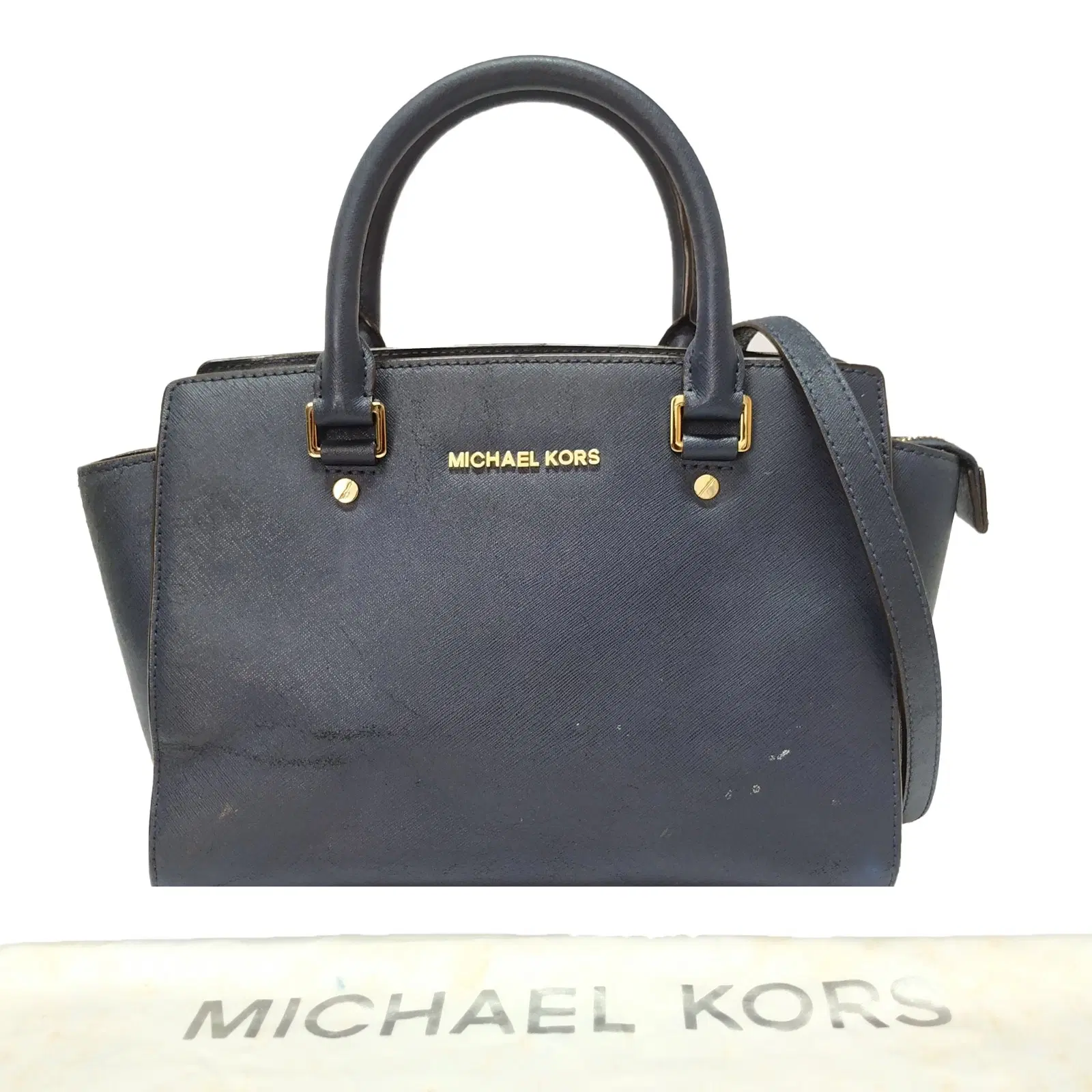 Michael Kors Saffiano Leather Selma Medium Satchel