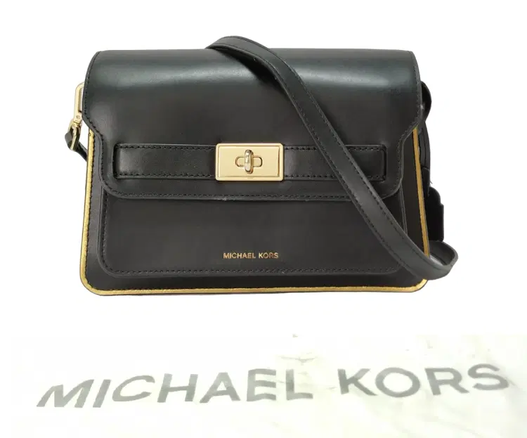 Michael Kors Black Tatiana Medium Crossbody Bag-Hover-Image