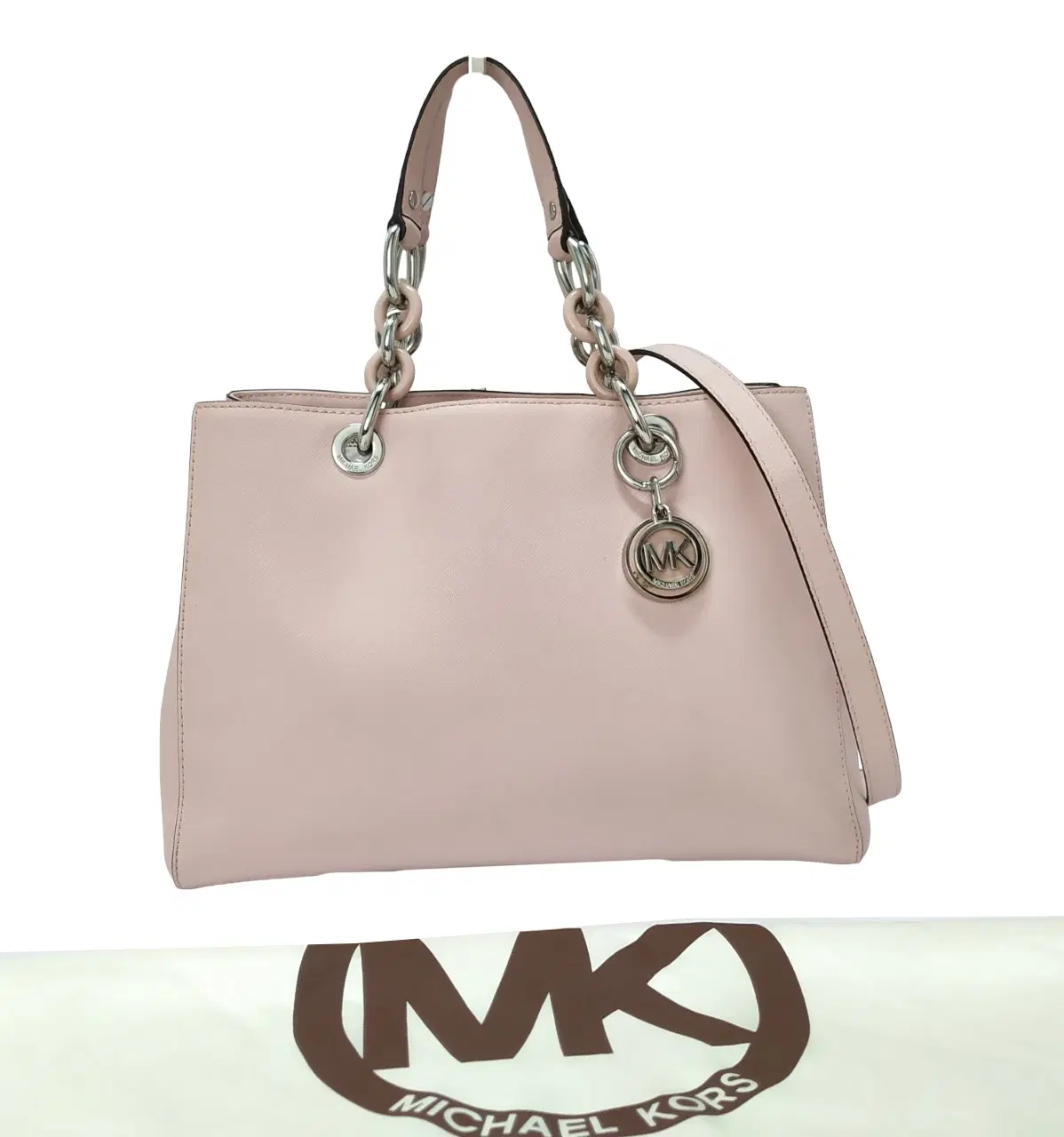 Michael Kors Cynthia Saffiano Medium Leather Satchel