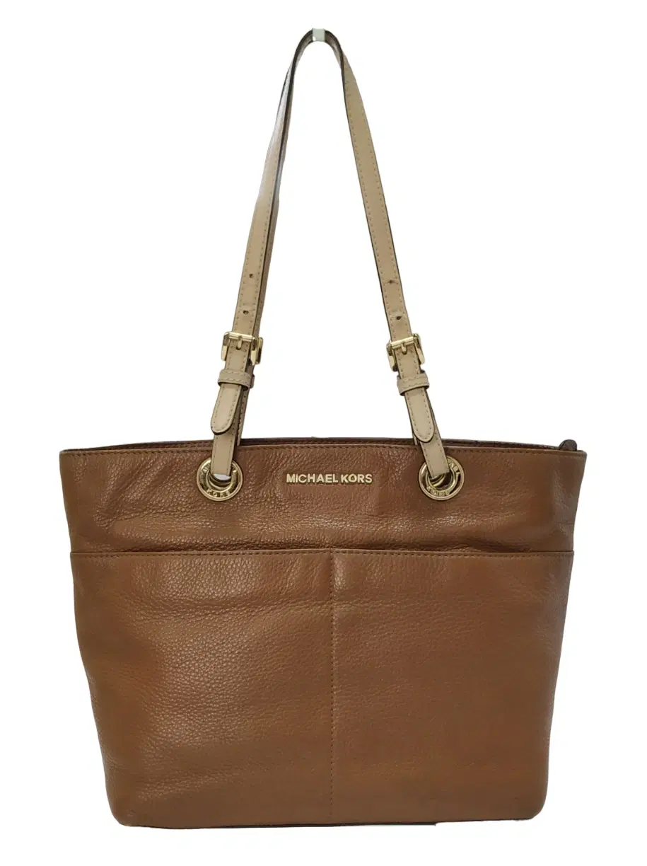 Michael Kors Brown/Beige Leather Bedford Tote