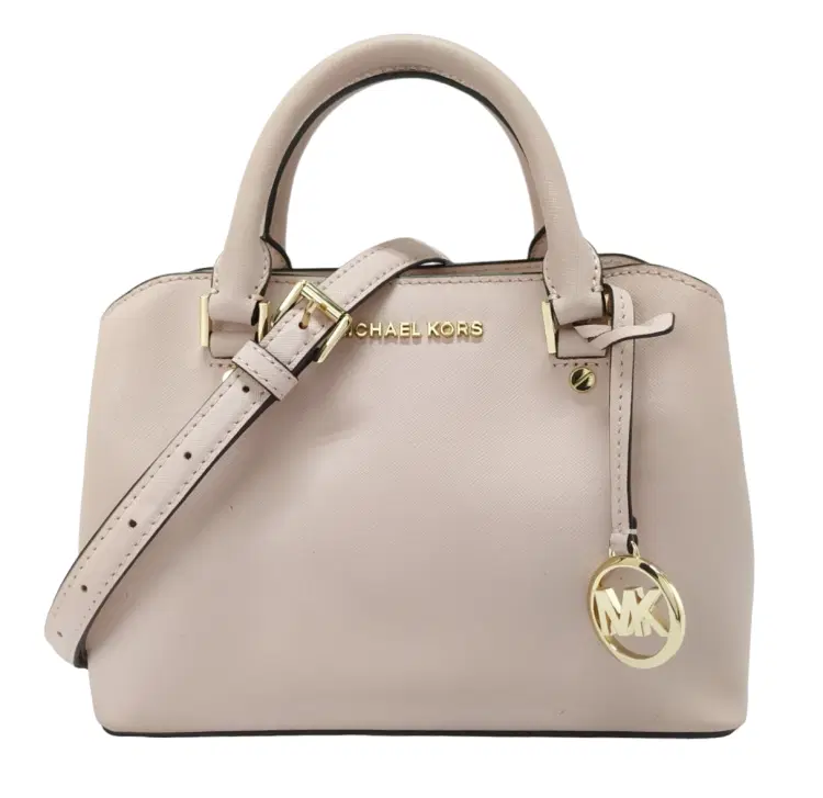 Michael Kors Savannah Small Pale Pink Saffiano Leather Satchel Bag-Hover-Image