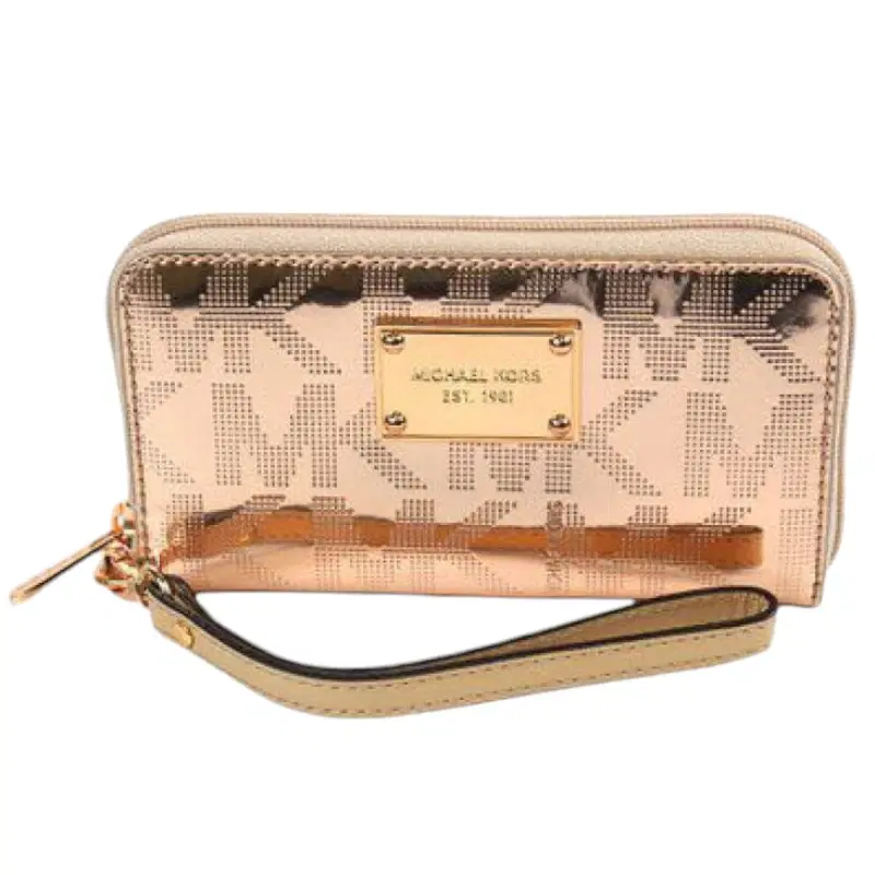 Michael Kors Gold Zip Around Wallet