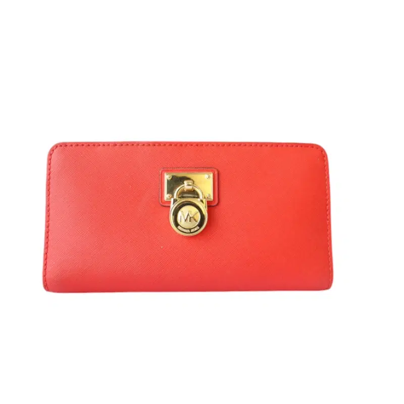 Michael Kors Bright Red Zip Around Wallet