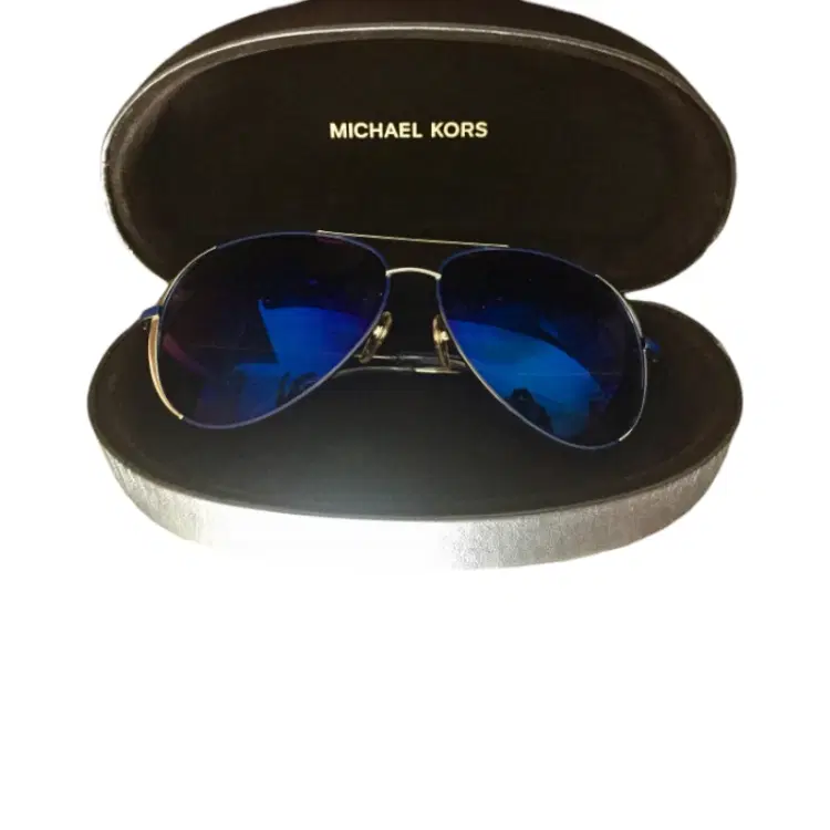 Michael Kors Sicily Flash Blue and Silver Aviator-Hover-Image