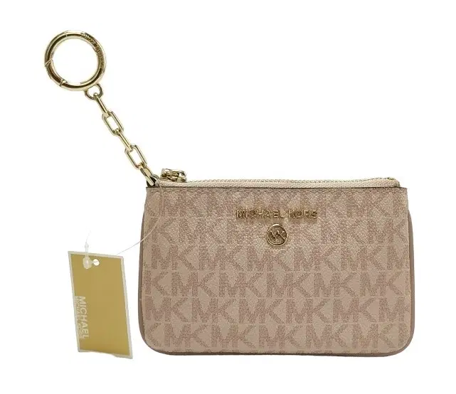 Michael Kors Jet Set Travel Small Top Zip Coin ID Card Holder in Pink