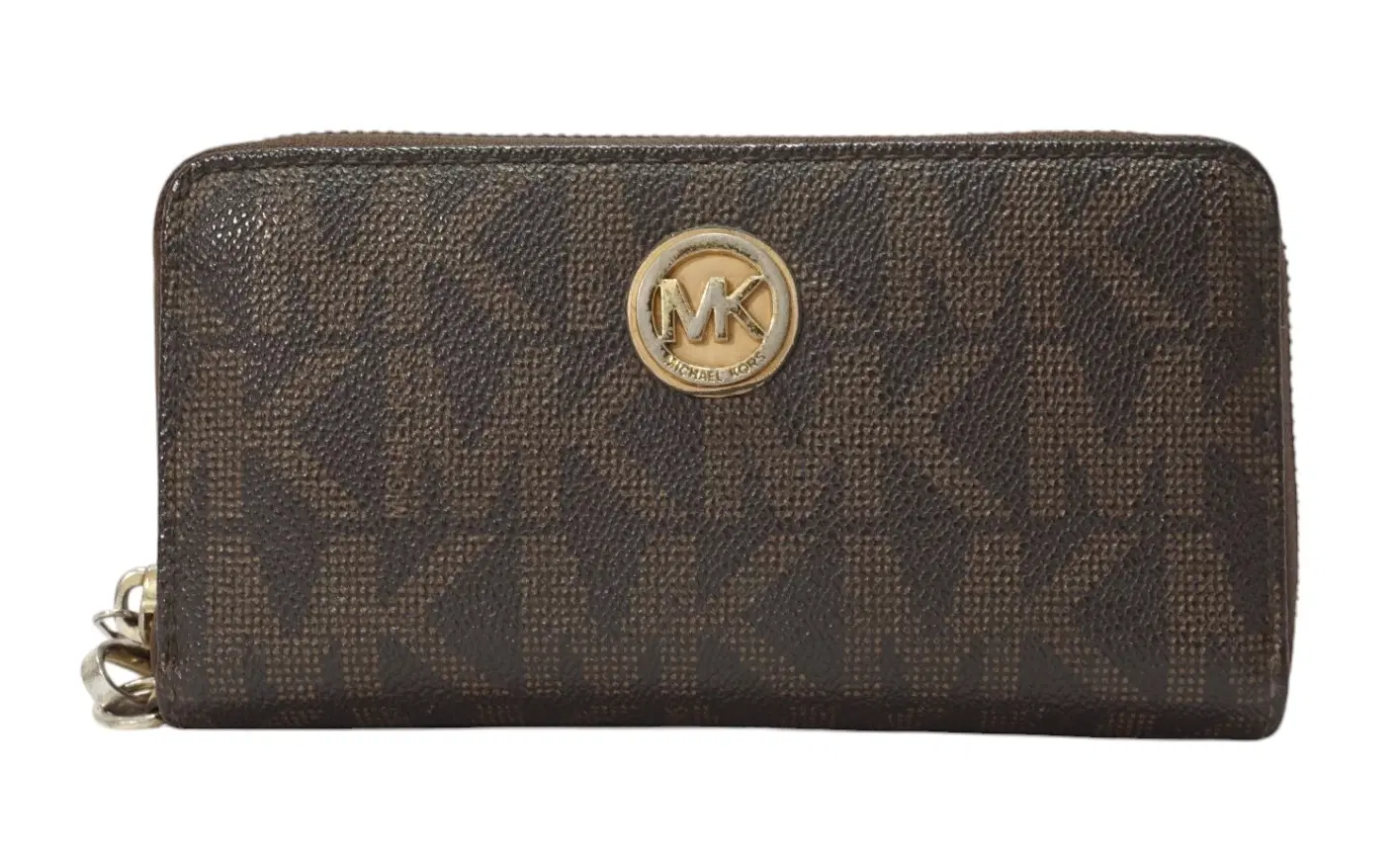 Michael Kors Monogram Zip Around Wallet