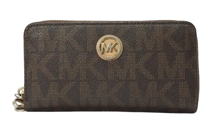 Michael Kors Monogram Zip Around Wallet-Hover-Image