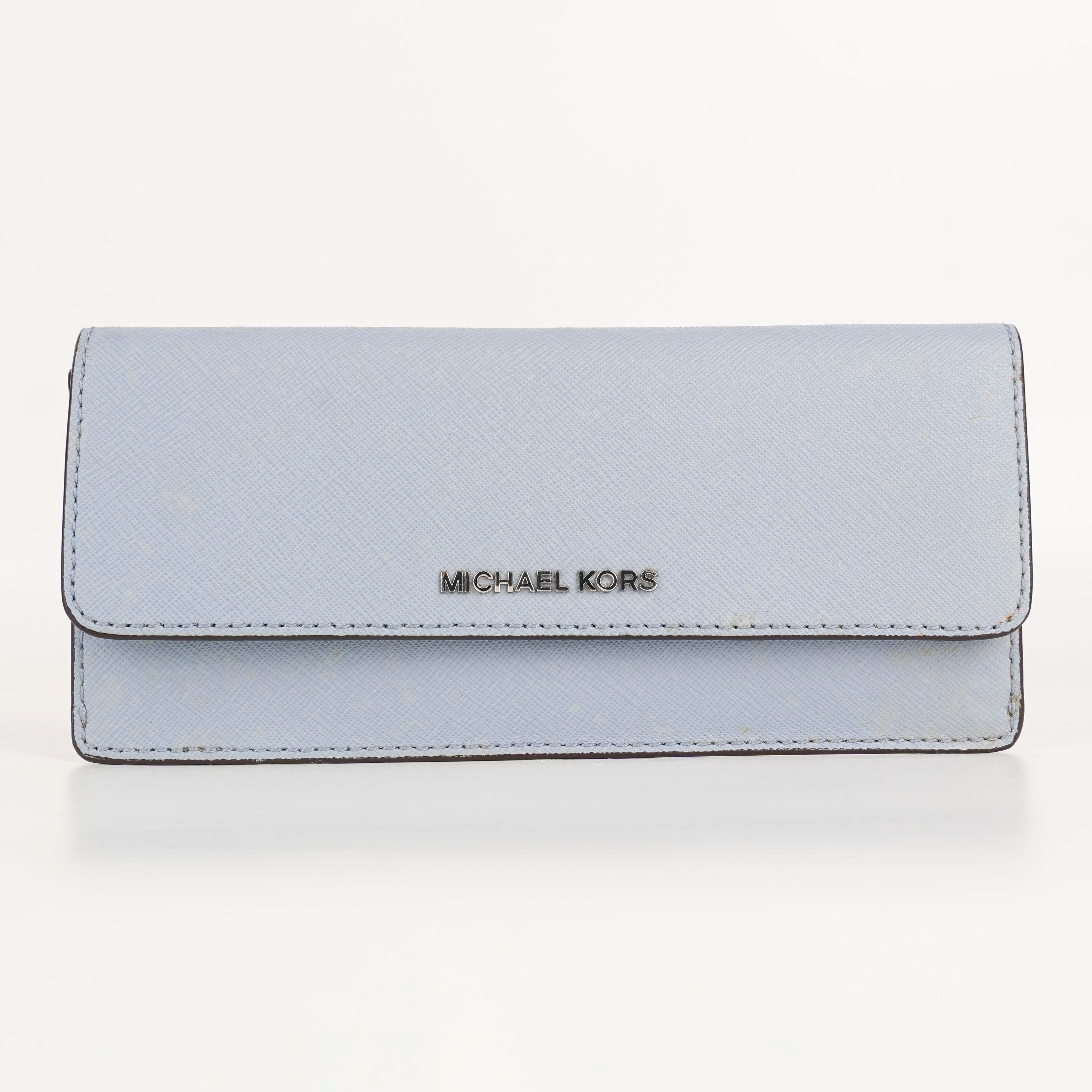 Michael Kors Jet Set Travel Large Trifold Saffiano Leather Wallet