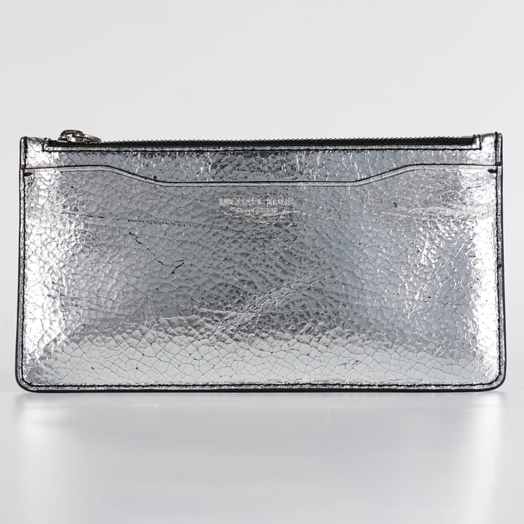 Michael Kors Large Jet Set Crinkled Metallic long pouch-Hover-Image