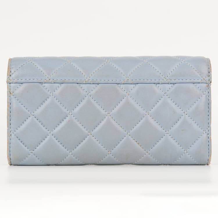 Micheal Kors Grey Quilted Leather Astrid Wallet-Hover-Image