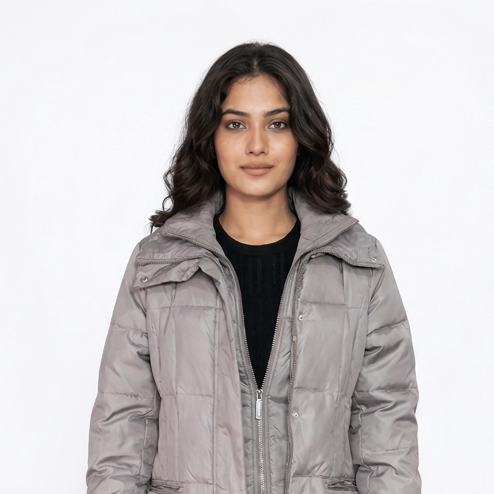 Michael Kors Grey Down Puffer Jacket
