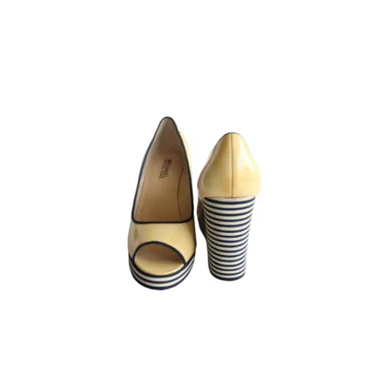 Michael Kors Cream & Blue Wedges | Luxepolis.com-Hover-Image