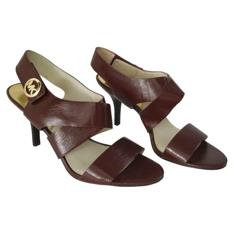 Size 8 - Michael Kors Joselle Patent Leather Open Toe Sandals-Hover-Image