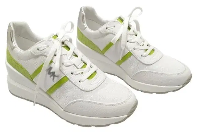 Size 7 - Michael Kors Mabel Glitter Chain Mesh Trainer-Hover-Image