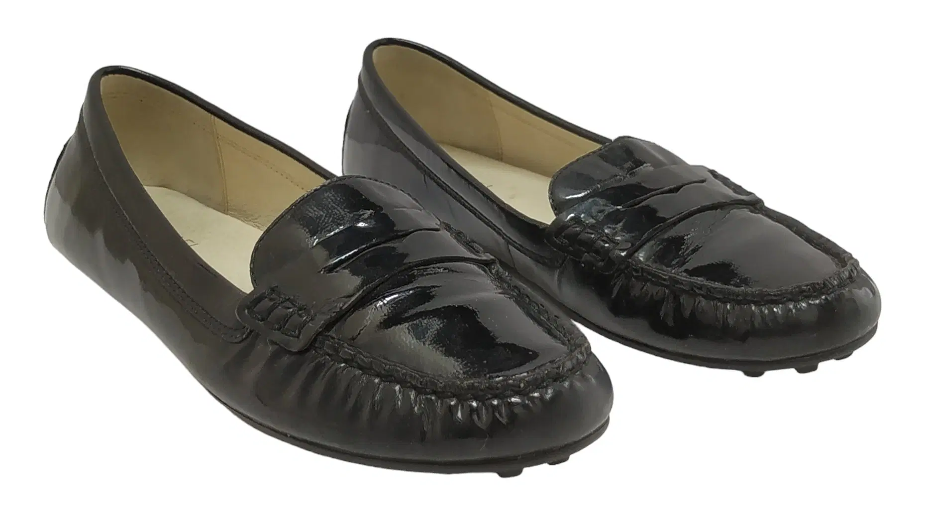 Size 9 - Michael Kors Black Patent Leather Penny Loafers Flats