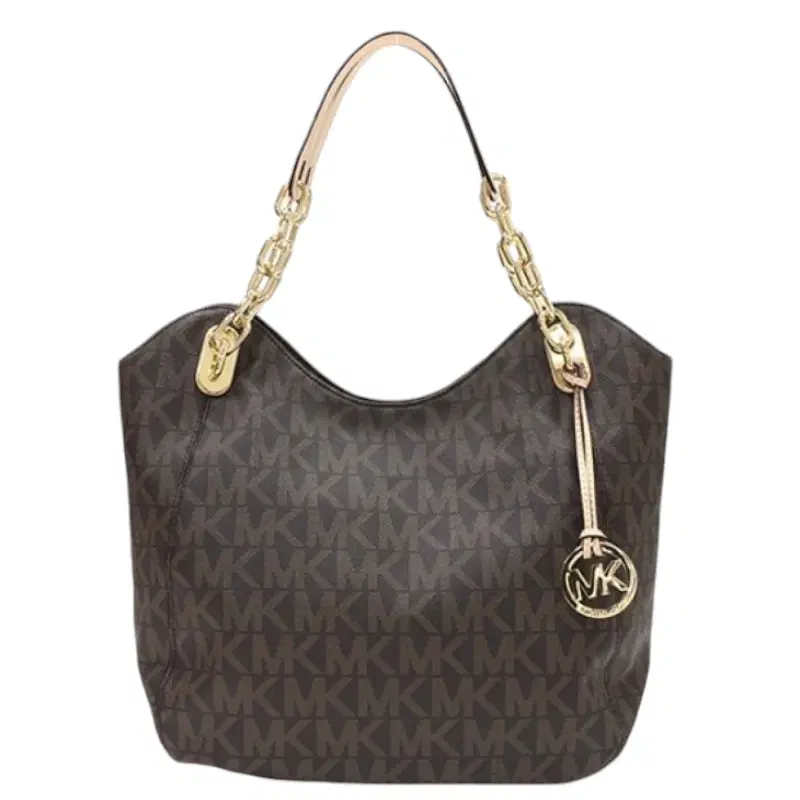 Michael Kors MD Lilly PVC MK Signature Chain Tote Medium