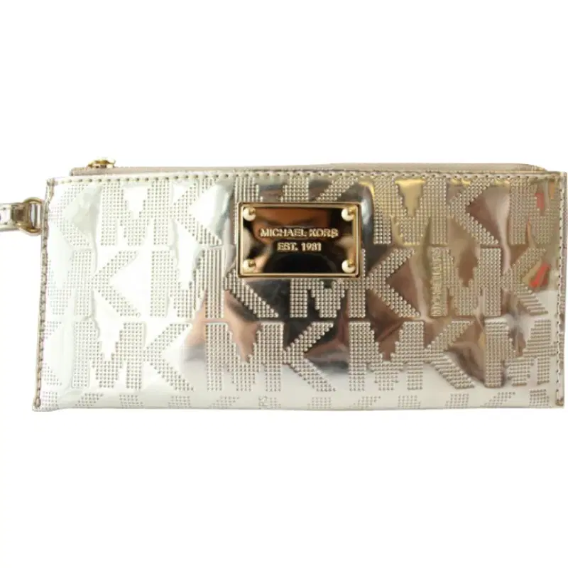 Michael Kors Metallic Monogram Wristlet | Luxepolis.com