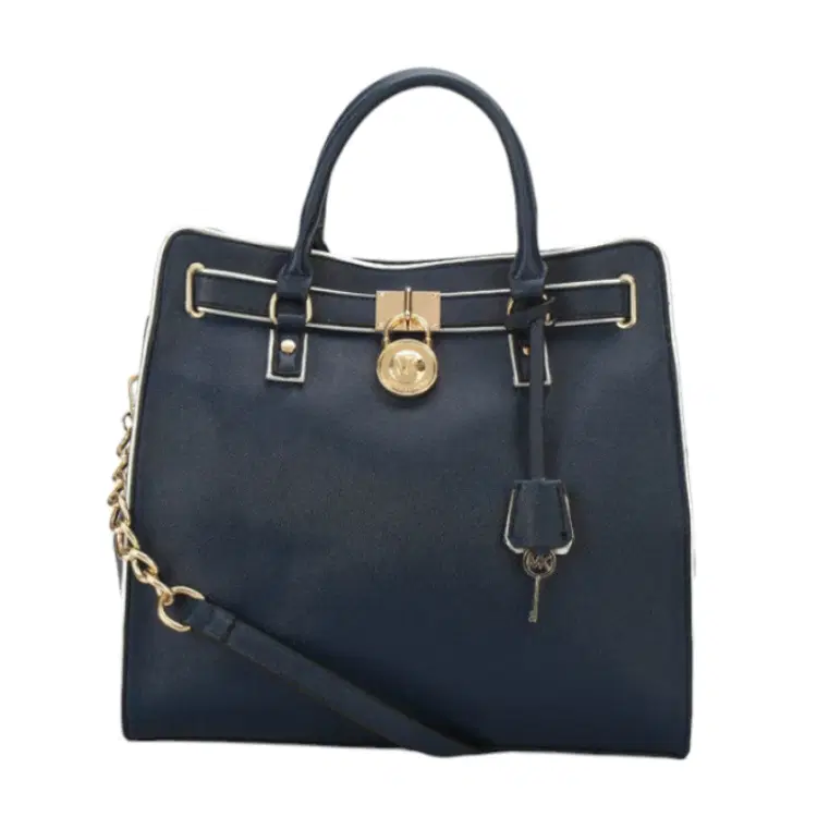 Michael Kors Hamilton Specchio Large Navy Tote-Hover-Image