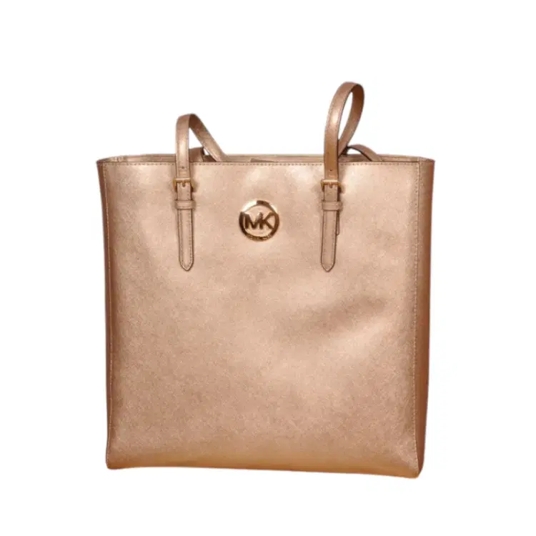 Michael Kors Rose Gold/Pale Gold Shopper Tote-Hover-Image