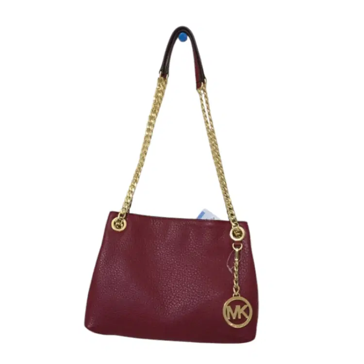 Michael Kors Jet Set Chain Link Shoulder Bag Brick Red-Hover-Image
