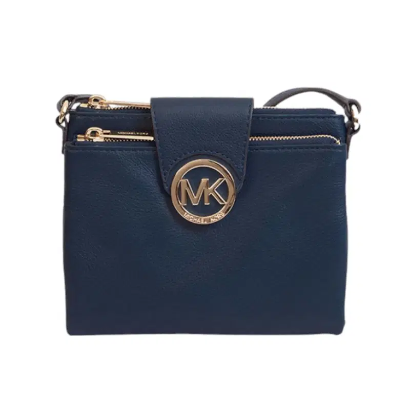 Michael Kors Large Fulton Crossbody , Navy
