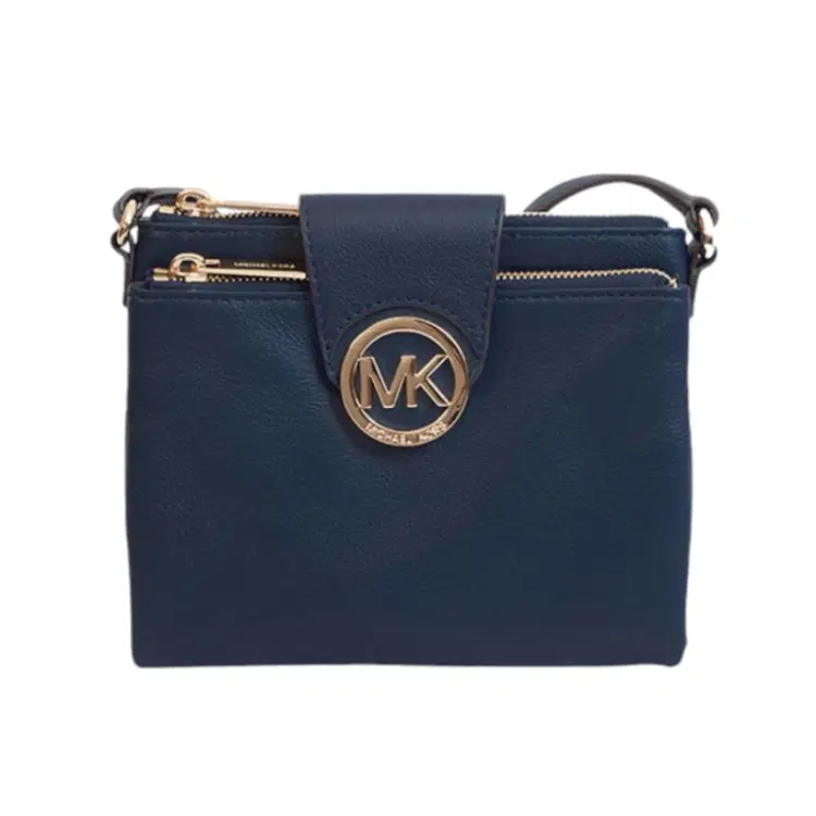 Michael Kors Large Fulton Crossbody , Navy-Hover-Image