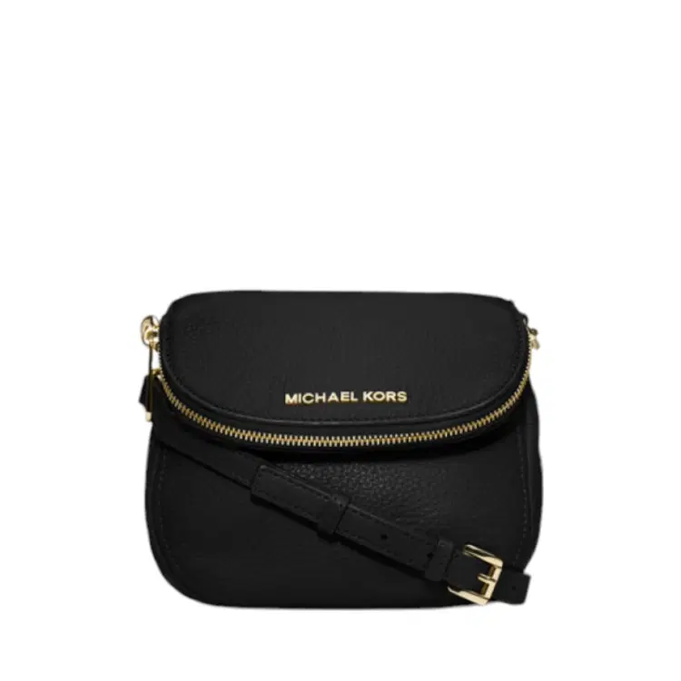 Michael Kors Bedford Flap Crossbody Bag, Black-Hover-Image