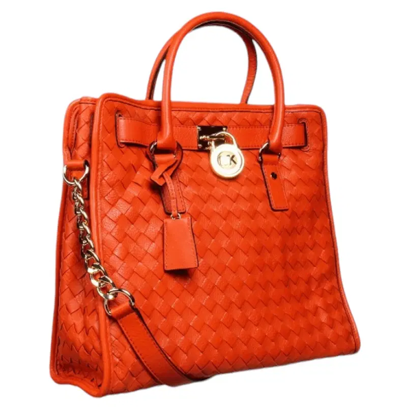 Michael Kors Hamilton Woven Large Tote - Orange
