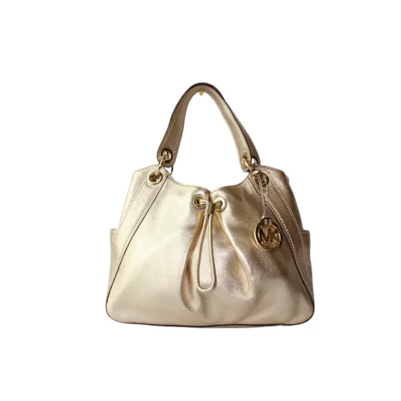 Michael Kors Ludlow Pale Gold Large Leather Shoulder Bag