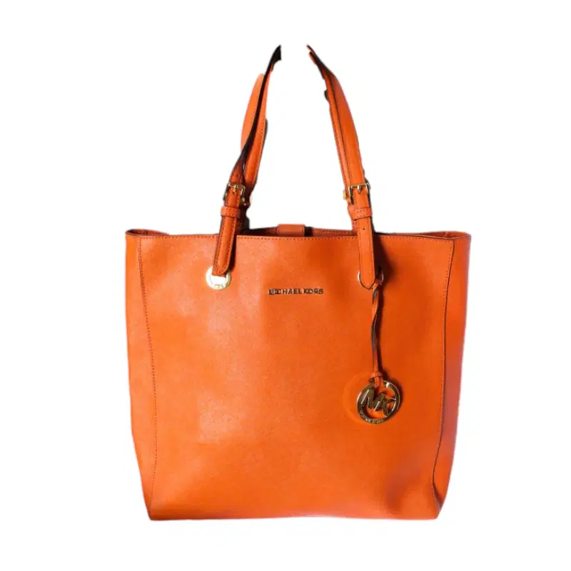 Michael Kors Orange Jet Set North South Item Tote