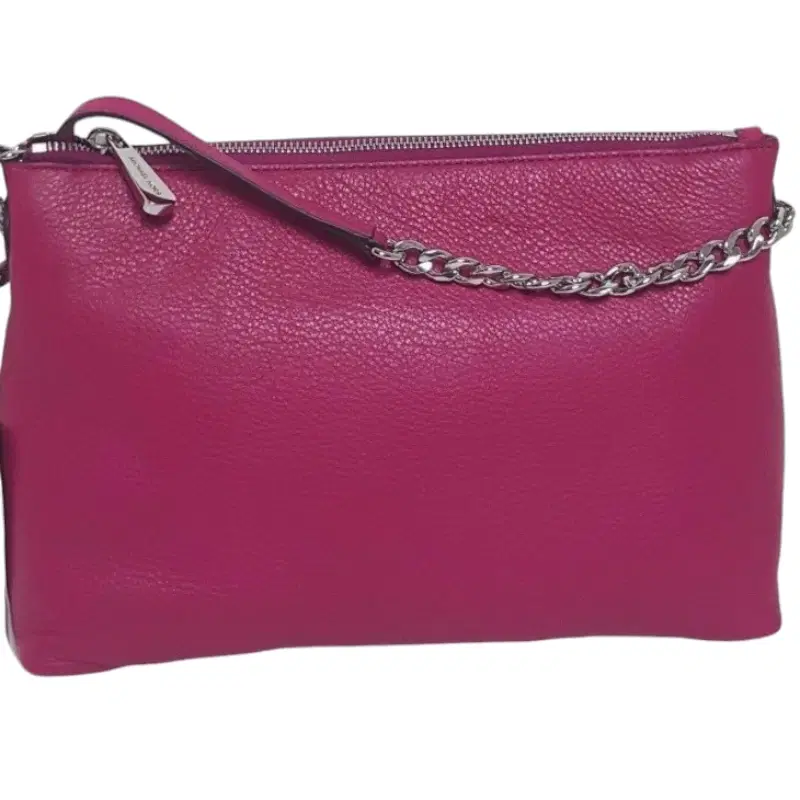 Michael Kors Jet Set Pink Pebbled Leather Handbag Crossbody