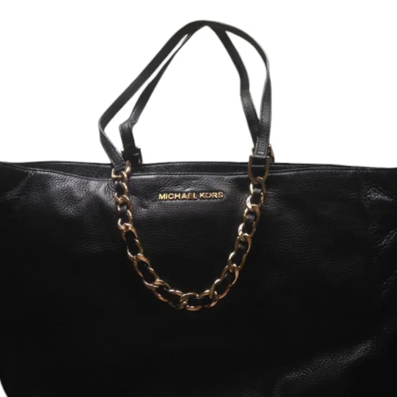 Michael Kors Harper Leather Large EW Tote Hand Bag in Black